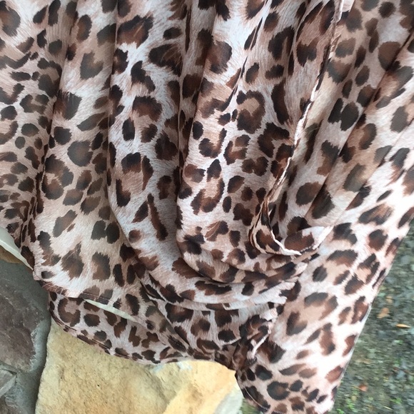 Gossip girl cheetah strapless dress festival Christmas brunch party rodeo NFR - Picture 2 of 6